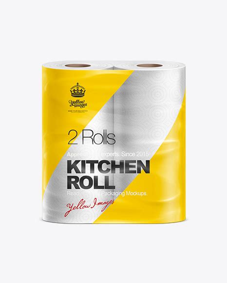 Download Paper Kitchen Towel 2 Rolls Mockup